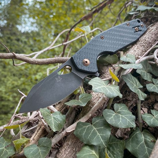 Нож FOX Knives FX-527LI CF Yaru клинок из стали CPM-S90V, рукоять Carbon fiber/Titan