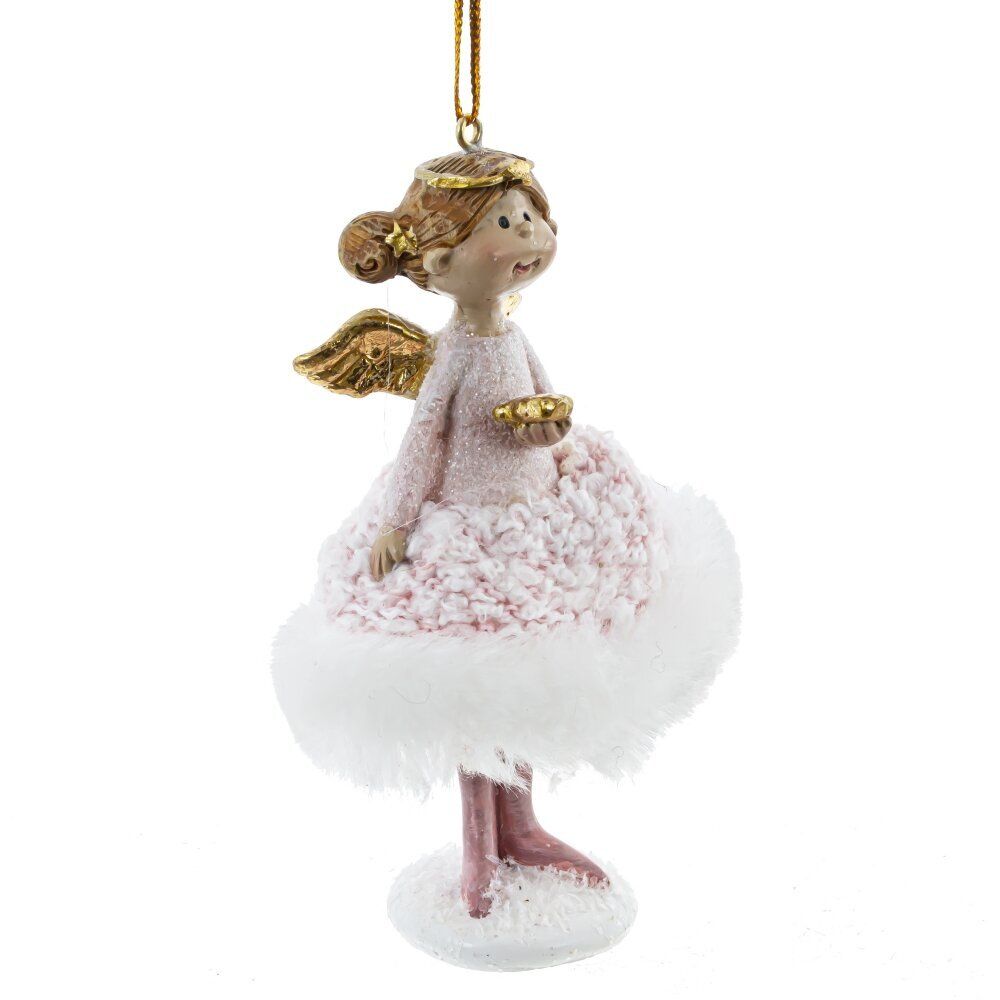 GAEM Фигурка декоративная подвесная "Ангел", L7 W7 H10,5 см, 2в.