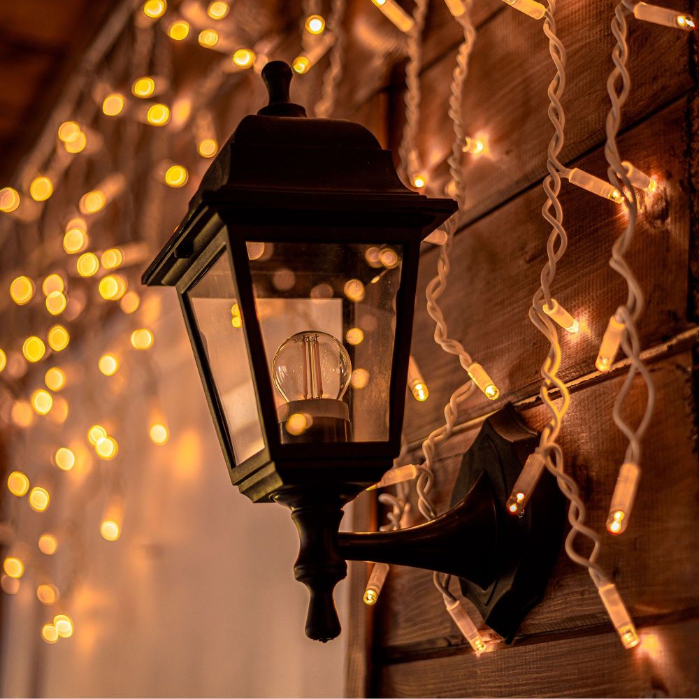 ULD-B3010-200-SWK WARM WHITE IP67 Бахрома светодиодная со статическим свечением. 3м. Соединяемая. 200 светодиодов. Теплый белый свет. Провод белый. TM Uniel.