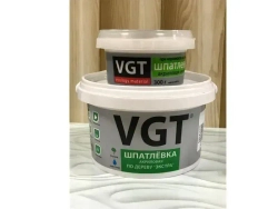 Шпатлевка(шпаклевка) VGT готовая акриловая по дереву ЭКСТРА мебельная, столярная, белая, 0,3кг