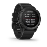 Смарт-часы GARMIN  TACTIX DELTA Sapphire Edition - Черное DLC-покрытие с черным ремешком, 010-02357-01
