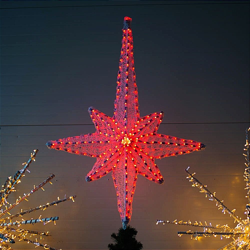 макушка звезда RGB на елку "Роза ветров"