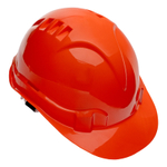 Каска защитная из ударопрочной пластмассы, оранжевая Сибртех 89113