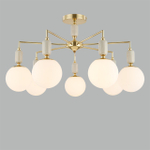 6580/7C CLASSI LN25 54 французское золото, серый/белый металл, керамика/стекло Люстра потолочная E14 7*40W 220V VIVIEN