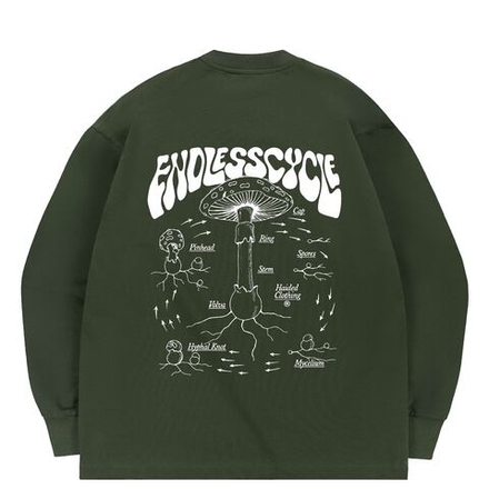 Лонгслив HAIDED ENDLESS CYCLE Olive
