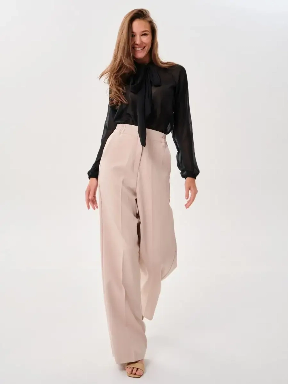 Брюки палаццо женские широкие