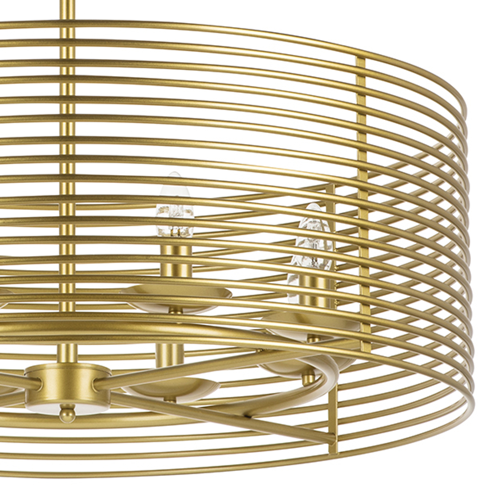 728083 Люстра ZETA 8х40W E14 ЗОЛОТО