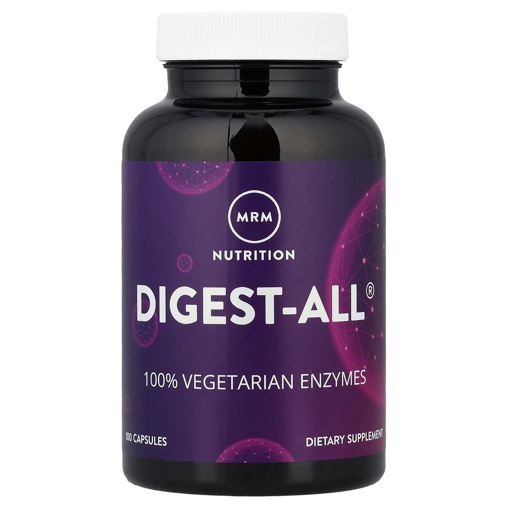 MRM Nutrition, Digest-ALL®, добавка для улучшения пищеварения, 100 капсул