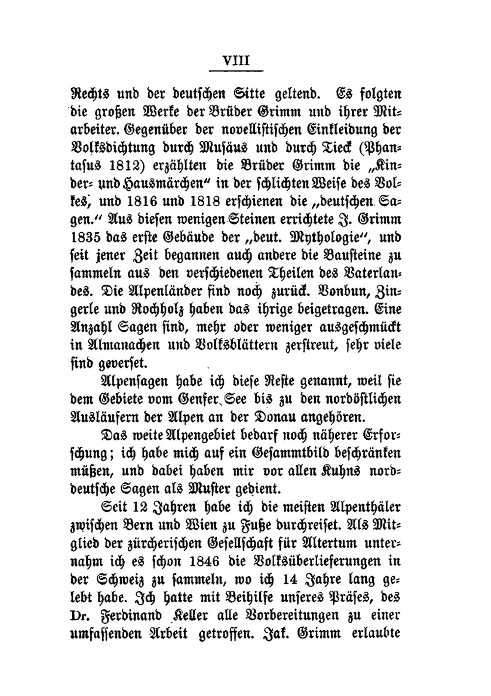 Alpensagen. Volksüberlieferungen Aus Der Schweiz, Aus Vorarlberg, Kärnten, Steiermark, Salzburg, Ober- Und Niederösterreich | Theodor Vernaleken