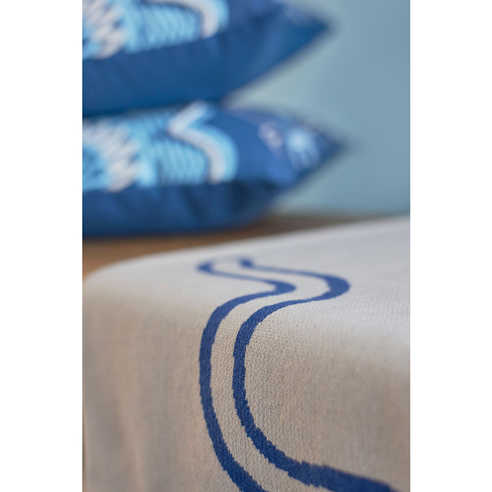 Плед из хлопка по мотивам эвенских орнаментов из коллекции cultural heritage, 130х180 см