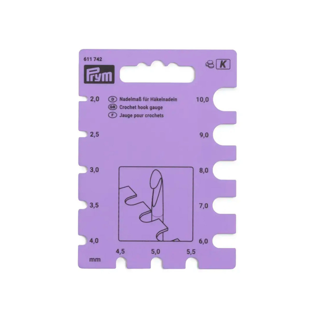 Трафарет определения номера крючков 67*93мм, Prym, 611742