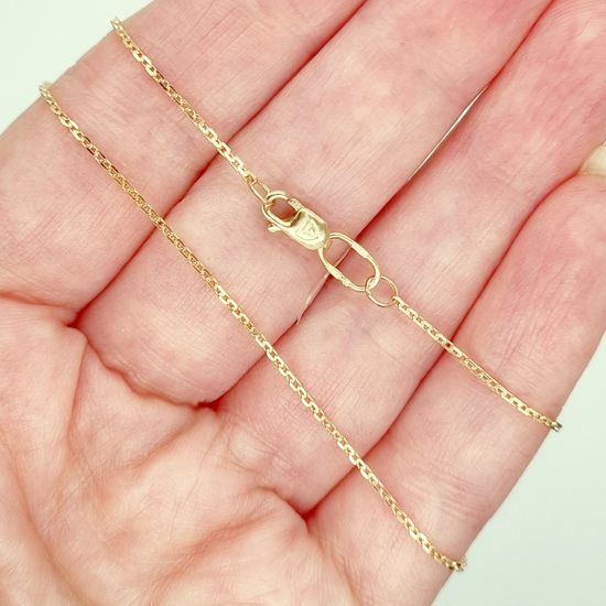 Цепочка Якорная. Позолота красная