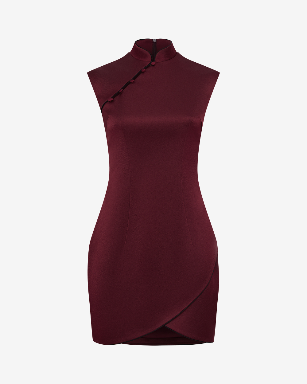 Платье-ципао из сатина