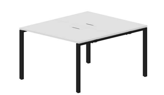 Составной стол Strike на 2 рабочих места 1180х1366х750мм (2 металлических аутлета)
