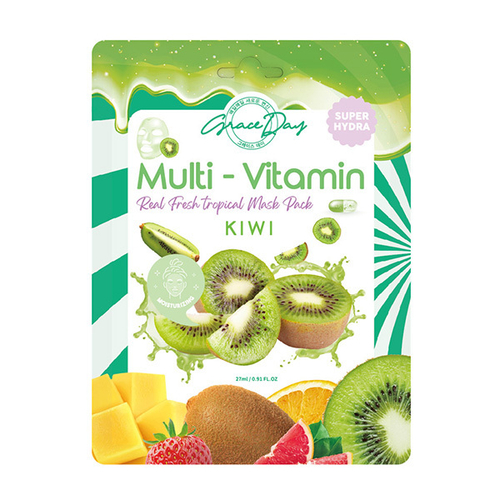 Тканевая маска с экстрактом Киви Grace Day Multi-Vitamin Kiwi Mask Pack 5шт