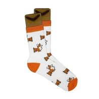 Носки BOOMERANGS Корги паттерн, белый