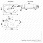 Раковина MELANA MLN-78204L