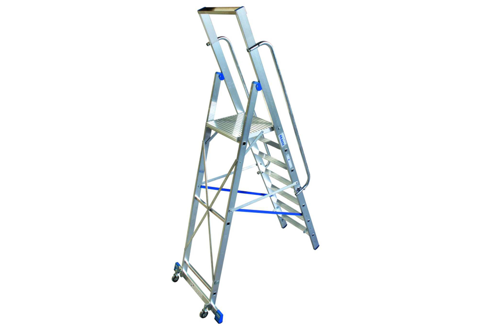 STABILO Передвижная алюминиевая стремянка 6 ступеней (127761)