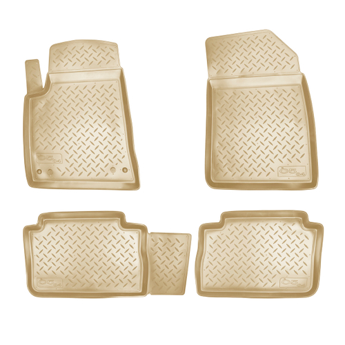 Ковры в салон Norplast/Unidec для Citroen C5 в кузове X40 (2001-2008), Бежевый, арт.NPL-Po-14-16-B