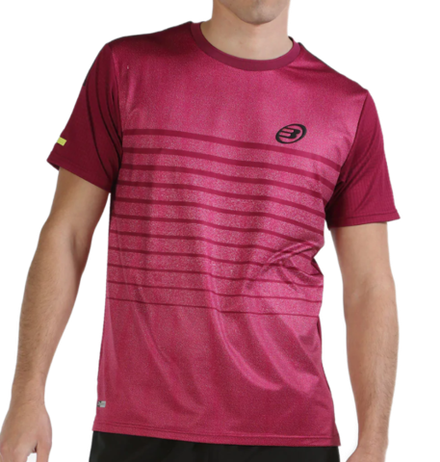 Теннисная футболка Bullpadel Litis - red wine