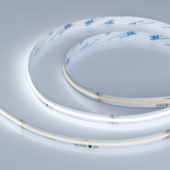 Светодиодная лента Arlight 7W/m 378LED/m CSPSMD холодный белый 5М SPI-COB-X378-12mm 24V 041735
