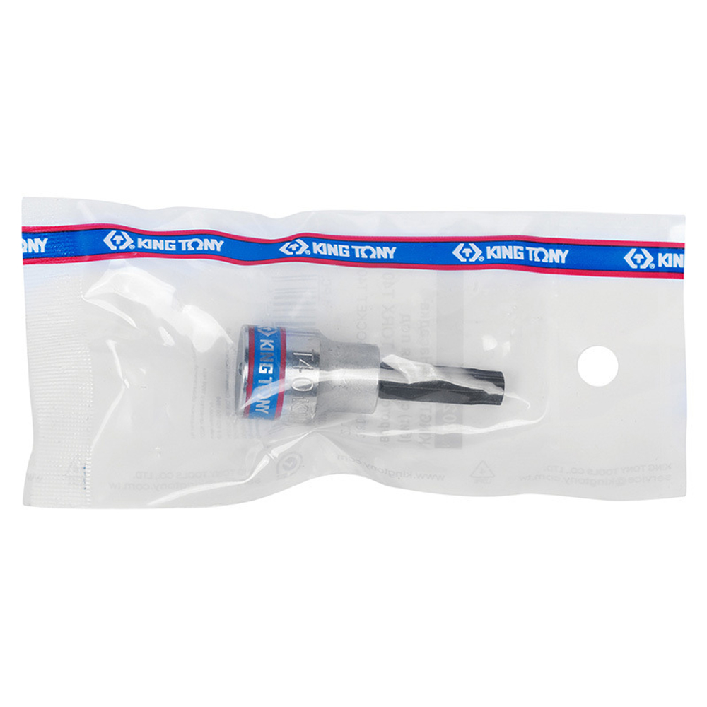 KING TONY (302340) Насадка (бита) торцевая 3/8", L = 50 мм, TORX, T40