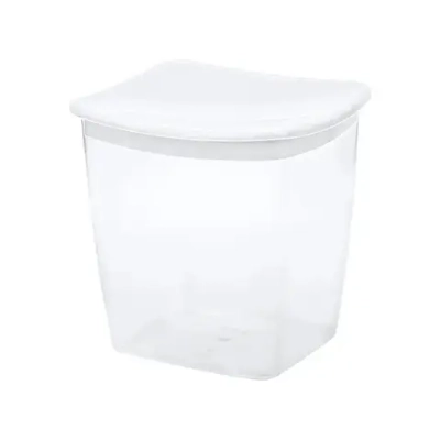 Емкость для сыпучих продуктов квадратная 1л Белый