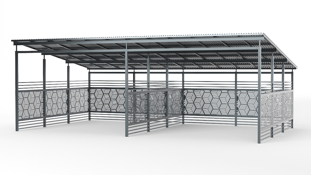 Большой навес над контейнерами SK00103