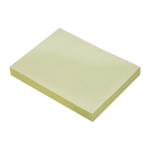 Блок для записей Basir, с липким слоем, 7.6*10.1 см, 100 листов, жёлтый