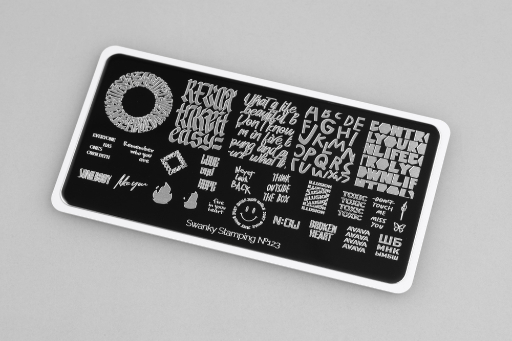 Swanky Stamping Пластина для стемпинга 123