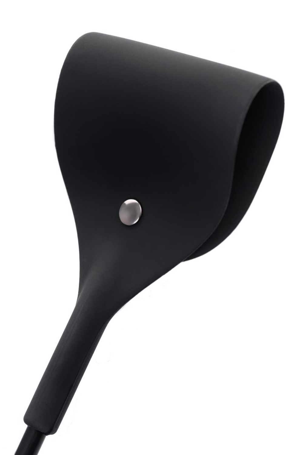 Черный гладкий стек с тонкой ручкой