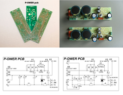 "P-OWER" источник питания печатная плата