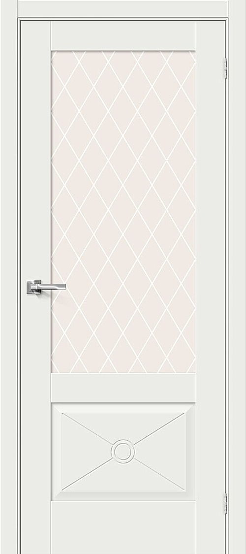 Прима-13.Ф2.0.0 White Matt White Сrystal
