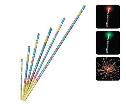 Римские свечи "Magical Candle" T-6237 15 залпов, к-т 12 шт  *0.3"  (1/80)