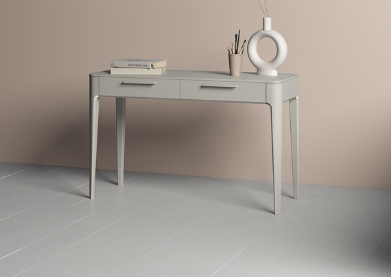 Консоль Type oak 2 ящика ширина 120 см (серо-бежевый)