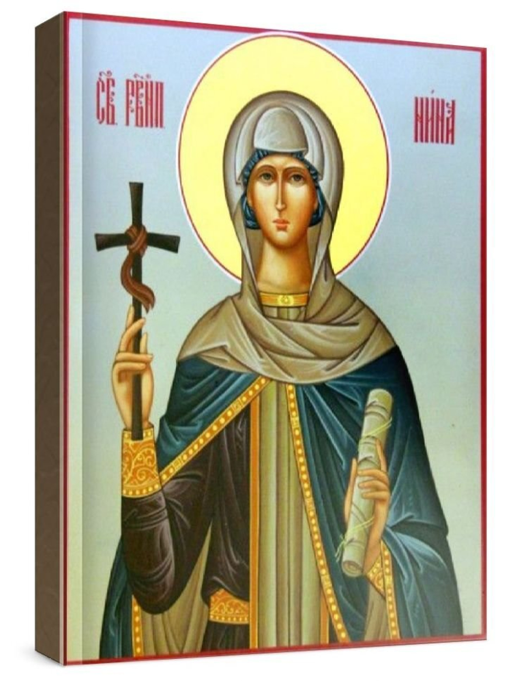 Нина, равноапостольная (рукописная икона)