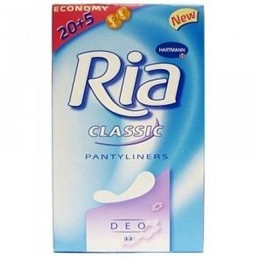 Ria Slip Classic Sanitory Towels, жен.ежеднев.прокладки 25 шт, Део