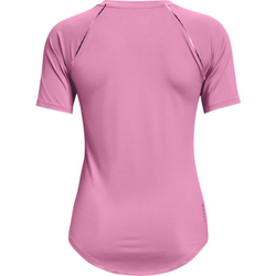 Женская теннисная футболка Under Armour Women's UA RUSH™ Short Sleeve - planet pink/iridescent