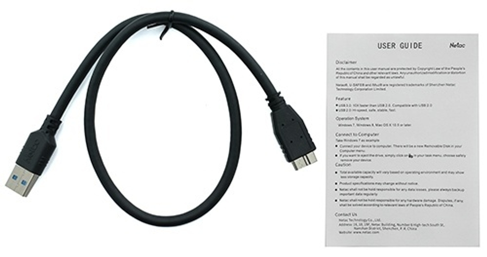 Внешний накопитель Netac K330 NT05K330N-002T-30SL 2TB серебристый