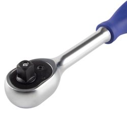 МАСТАК (010-31628H) Трещотка 3/8", 72 зубца, флажковая с кнопкой