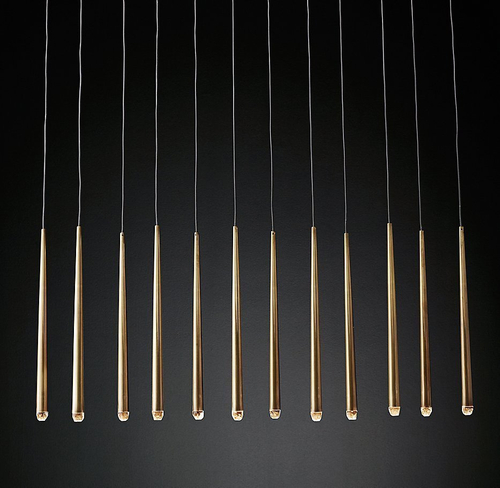 Подвесной дизайнерский светильник  Aquitaine Linear Chandelier 60" by Restoration Hardware