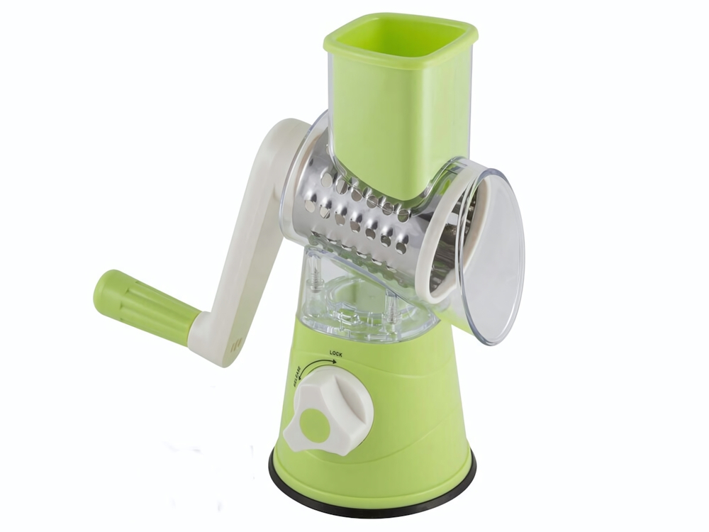 Терка-овощерезка 3 насадки на вакуумной присоске BELLISSIMO