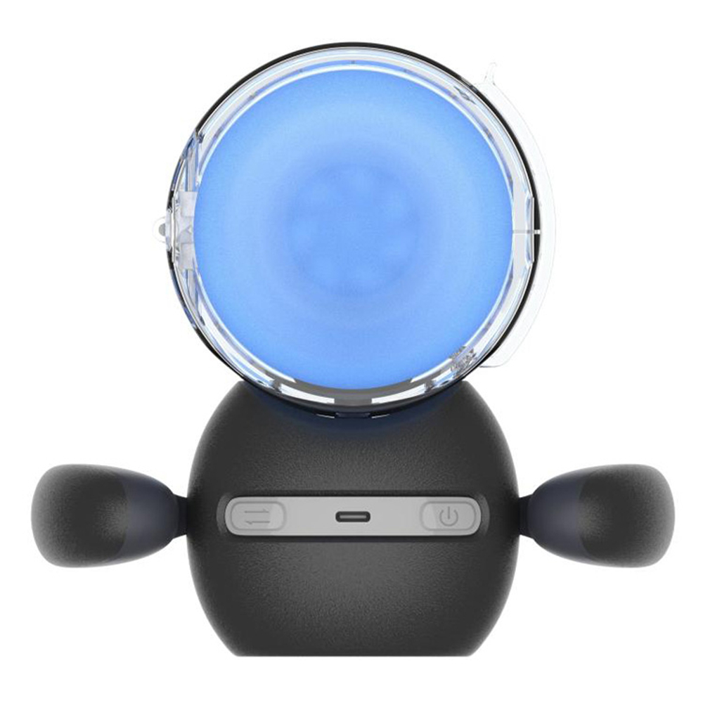 Автоматический мастурбатор с массажем бусинами Amovibe Black Knight Massaging Beads Thrusting Masturbator