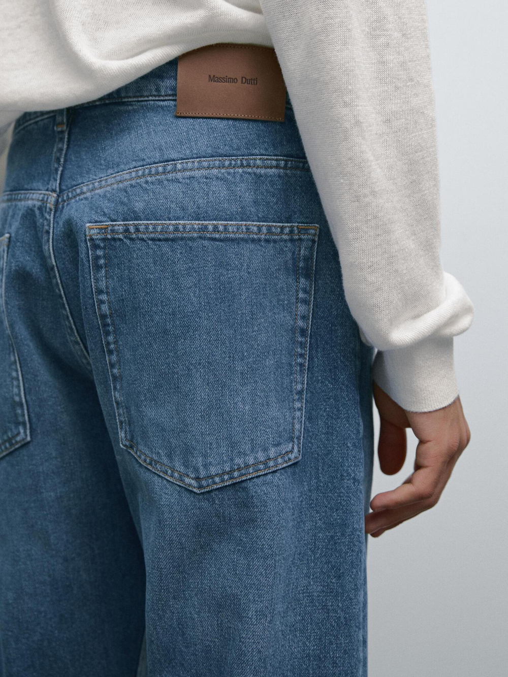 Massimo Dutti Джинсы свободного кроя, индиго