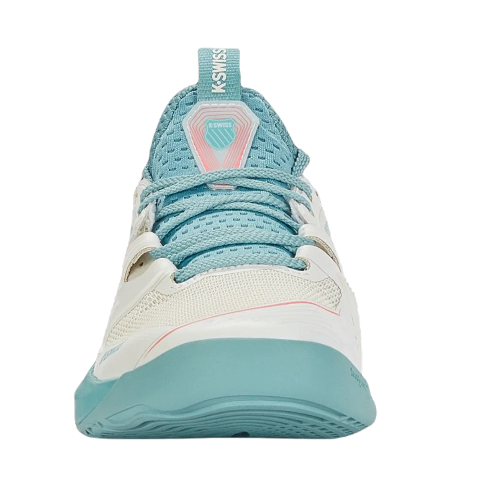 Женские теннисные кроссовки K-Swiss Speed Trac - blanc de blanc/nile blue/desert flower