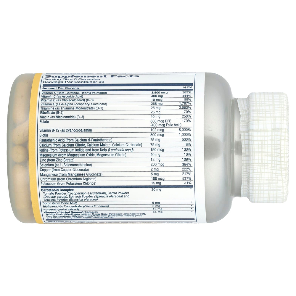 Solaray, Women's Golden Multivitamin, 90 капсул