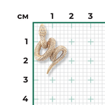 Подвеска «Змея» из лимонного золота