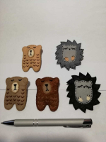 броши ежик и медведь