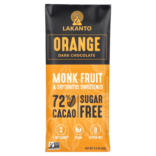 Lakanto, Апельсин и темный шоколад, 65 г (2,3 унции)