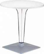 Стол пластиковый Siesta Contract Ice, Ø600х730, белый